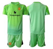 Manchester United Bramkarskie Koszulka Trzecia dzieci 2025-26 Krótki Rękaw (+ krótkie spodenki)