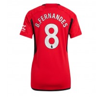 Manchester United Bruno Fernandes #8 Koszulka Podstawowa damskie 2023-24 Krótki Rękaw