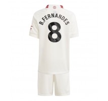 Manchester United Bruno Fernandes #8 Koszulka Trzecia dzieci 2023-24 Krótki Rękaw (+ krótkie spodenki)