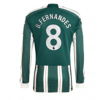 Manchester United Bruno Fernandes #8 Koszulka Wyjazdowa 2023-24 Długi Rękaw