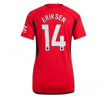 Manchester United Christian Eriksen #14 Koszulka Podstawowa damskie 2023-24 Krótki Rękaw