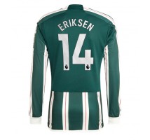 Manchester United Christian Eriksen #14 Koszulka Wyjazdowa 2023-24 Długi Rękaw
