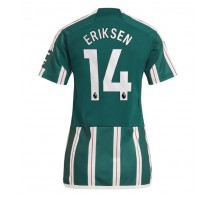 Manchester United Christian Eriksen #14 Koszulka Wyjazdowa damskie 2023-24 Krótki Rękaw