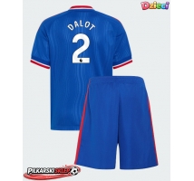 Manchester United Diogo Dalot #2 Koszulka Wyjazdowa dzieci 2026-27 Krótki Rękaw (+ krótkie spodenki)