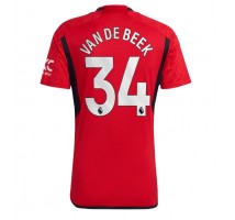Manchester United Donny van de Beek #34 Koszulka Podstawowa 2023-24 Krótki Rękaw