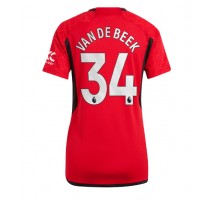Manchester United Donny van de Beek #34 Koszulka Podstawowa damskie 2023-24 Krótki Rękaw