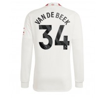 Manchester United Donny van de Beek #34 Koszulka Trzecia 2023-24 Długi Rękaw