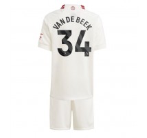 Manchester United Donny van de Beek #34 Koszulka Trzecia dzieci 2023-24 Krótki Rękaw (+ krótkie spodenki)
