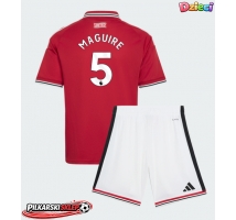 Manchester United Harry Maguire #5 Koszulka Podstawowa dzieci 2026-27 Krótki Rękaw (+ krótkie spodenki)