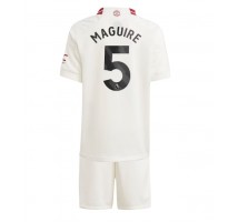 Manchester United Harry Maguire #5 Koszulka Trzecia dzieci 2023-24 Krótki Rękaw (+ krótkie spodenki)