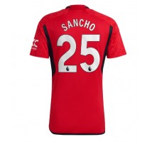 Manchester United Jadon Sancho #25 Koszulka Podstawowa 2023-24 Krótki Rękaw