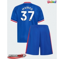 Manchester United Kobbie Mainoo #37 Koszulka Wyjazdowa dzieci 2026-27 Krótki Rękaw (+ krótkie spodenki)