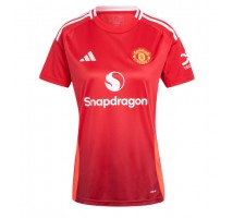 Manchester United Koszulka Podstawowa damskie 2024-25 Krótki Rękaw