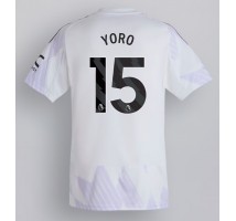 Manchester United Leny Yoro #15 Koszulka Wyjazdowa 2025-26 Krótki Rękaw