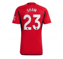 Manchester United Luke Shaw #23 Koszulka Podstawowa 2023-24 Krótki Rękaw
