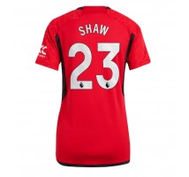 Manchester United Luke Shaw #23 Koszulka Podstawowa damskie 2023-24 Krótki Rękaw
