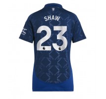 Manchester United Luke Shaw #23 Koszulka Wyjazdowa damskie 2024-25 Krótki Rękaw