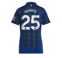 Manchester United Manuel Ugarte #25 Koszulka Wyjazdowa damskie 2024-25 Krótki Rękaw