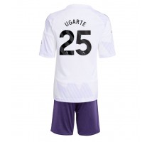 Manchester United Manuel Ugarte #25 Koszulka Wyjazdowa dzieci 2025-26 Krótki Rękaw (+ krótkie spodenki)