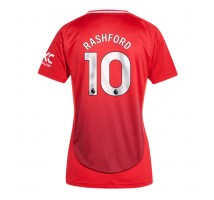 Manchester United Marcus Rashford #10 Koszulka Podstawowa damskie 2024-25 Krótki Rękaw