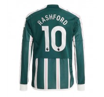 Manchester United Marcus Rashford #10 Koszulka Wyjazdowa 2023-24 Długi Rękaw