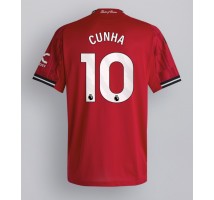 Manchester United Matheus Cunha #10 Koszulka Podstawowa 2025-26 Krótki Rękaw