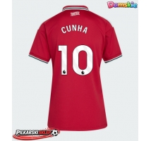 Manchester United Matheus Cunha #10 Koszulka Podstawowa damskie 2026-27 Krótki Rękaw