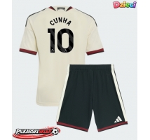 Manchester United Matheus Cunha #10 Koszulka Trzecia dzieci 2026-27 Krótki Rękaw (+ krótkie spodenki)