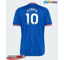 Manchester United Matheus Cunha #10 Koszulka Wyjazdowa 2026-27 Krótki Rękaw