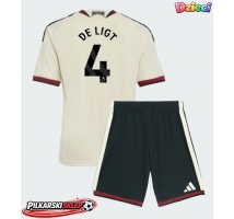 Manchester United Matthijs de Ligt #4 Koszulka Trzecia dzieci 2026-27 Krótki Rękaw (+ krótkie spodenki)