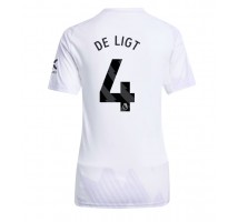Manchester United Matthijs de Ligt #4 Koszulka Wyjazdowa damskie 2025-26 Krótki Rękaw