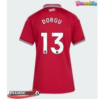 Manchester United Patrick Dorgu #13 Koszulka Podstawowa damskie 2026-27 Krótki Rękaw