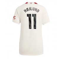 Manchester United Rasmus Hojlund #11 Koszulka Trzecia damskie 2023-24 Krótki Rękaw
