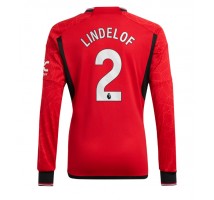 Manchester United Victor Lindelof #2 Koszulka Podstawowa 2023-24 Długi Rękaw