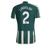 Manchester United Victor Lindelof #2 Koszulka Wyjazdowa 2023-24 Krótki Rękaw