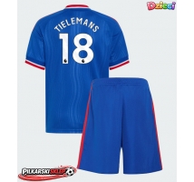 Manchester United Youri Tielemans #18 Koszulka Wyjazdowa dzieci 2026-27 Krótki Rękaw (+ krótkie spodenki)