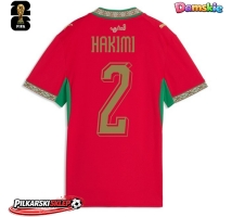 Maroko Achraf Hakimi #2 Koszulka Podstawowa damskie MŚ 2026 Krótki Rękaw