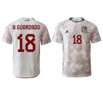 Meksiko Andres Guardado #18 Koszulka Wyjazdowa MŚ 2022 Krótki Rękaw