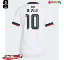 Meksyk Alexis Vega #10 Koszulka Wyjazdowa damskie MŚ 2026 Krótki Rękaw
