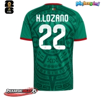 Meksyk Hirving Lozano #22 Koszulka Podstawowa MŚ 2026 Krótki Rękaw