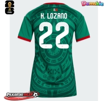 Meksyk Hirving Lozano #22 Koszulka Podstawowa damskie MŚ 2026 Krótki Rękaw