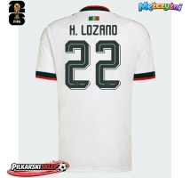 Meksyk Hirving Lozano #22 Koszulka Wyjazdowa MŚ 2026 Krótki Rękaw