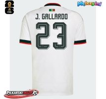 Meksyk Jesus Gallardo #23 Koszulka Wyjazdowa MŚ 2026 Krótki Rękaw