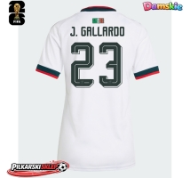 Meksyk Jesus Gallardo #23 Koszulka Wyjazdowa damskie MŚ 2026 Krótki Rękaw