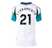Newcastle United Tino Livramento #21 Koszulka Wyjazdowa damskie 2024-25 Krótki Rękaw