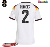 Niemcy Antonio Rudiger #2 Koszulka Podstawowa damskie MŚ 2026 Krótki Rękaw