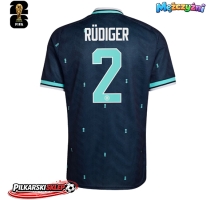 Niemcy Antonio Rudiger #2 Koszulka Wyjazdowa MŚ 2026 Krótki Rękaw