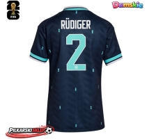 Niemcy Antonio Rudiger #2 Koszulka Wyjazdowa damskie MŚ 2026 Krótki Rękaw
