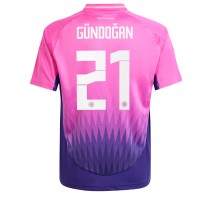Niemcy Ilkay Gundogan #21 Koszulka Wyjazdowa ME 2024 Krótki Rękaw