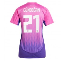 Niemcy Ilkay Gundogan #21 Koszulka Wyjazdowa damskie ME 2024 Krótki Rękaw